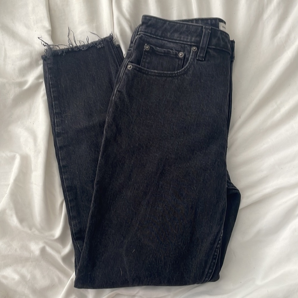 Abercrombie & Fitch The Skinny High Rise Black Jeans
